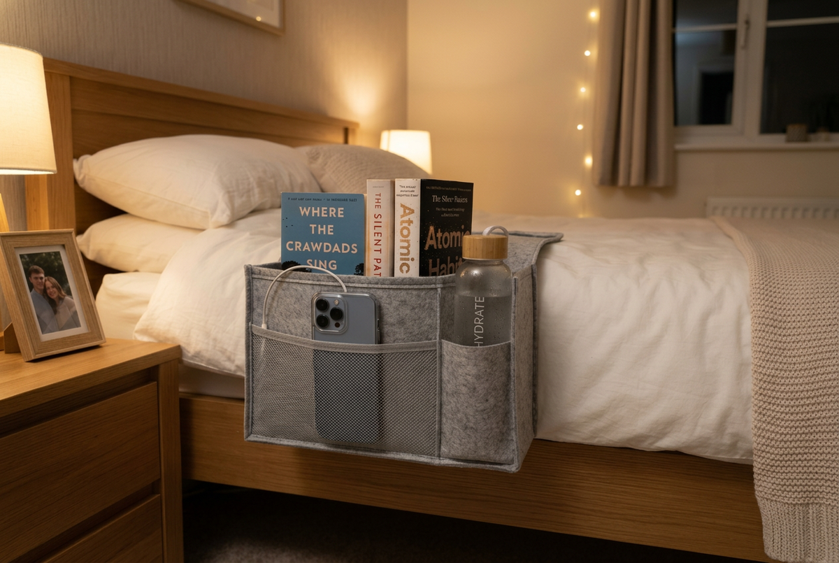 Enhanced bedside caddy photograph
